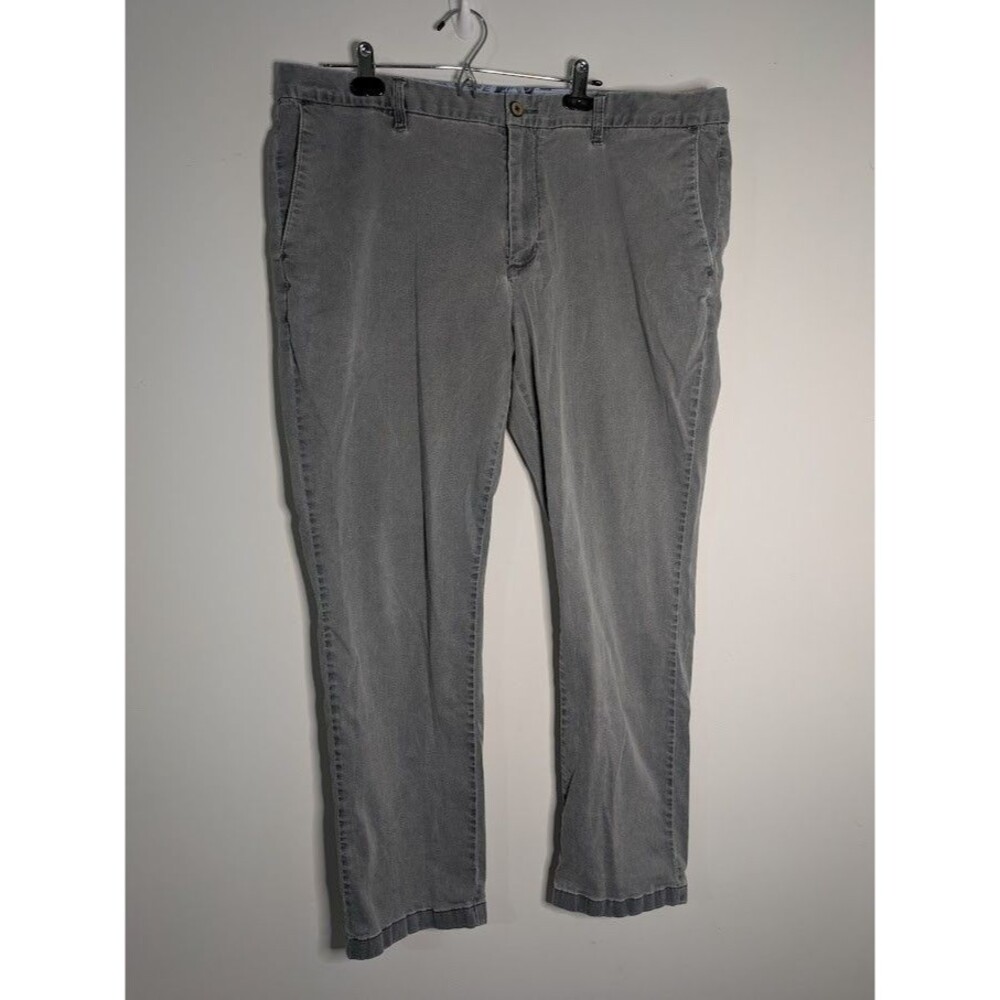 Tommy Bahama CHINO Pants Gray Boracay Flat Front Luxury Tencel Blend Men's 40x32